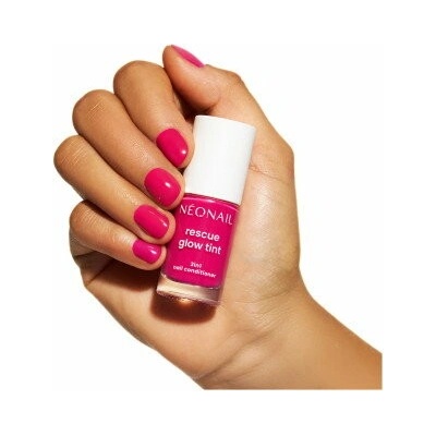 Rescue Glow Tint 3v1 Vyživující lak na nehty Magenta Pink 7,2ml - regenerační a posilující