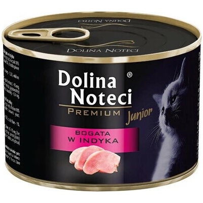 DOLINA NOTECI Premium Junior Bohaté na morčacinu pre mačiatka 185 g