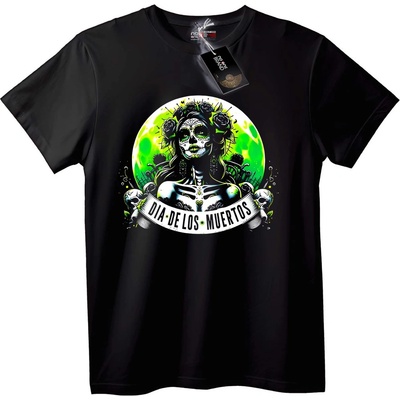 NOONEBRAND Тениска Ден на мъртвите Skull - 7XL, Black