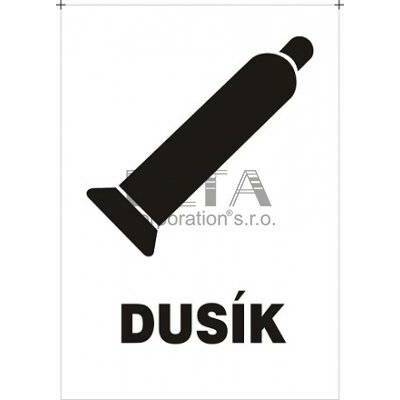 Samolepka Dusík 150 x 210 mm Varianta: Samolepící fólie