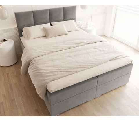 FDM Portland Boxspring sivá