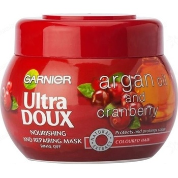 Garnier Fructis Ultra Doux Nourishing & Repairing Mask maska pro barvené vlasy 300 ml