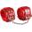 Dominate Me Leather Handcuffs D13 Red-Red