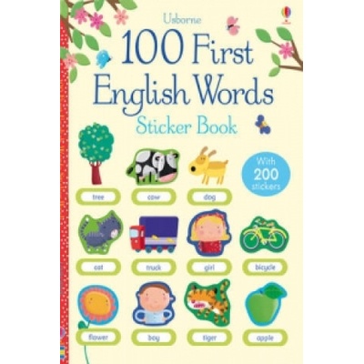 100 First English Words Sticker Book - Brooks Felicity