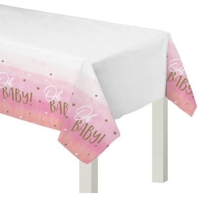 Amscan ubrus plastový Oh Baby Girl 137x259cm