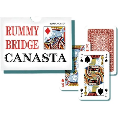 Canasta karty 108ks v papierovej krabičke 12x9x2cm