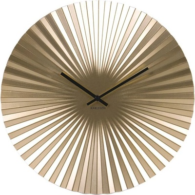 Present Time Zlaté kulaté nástěnné hodiny Trivet 40 cm