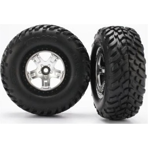 Traxxas колело 2.2/3.0", джанта SCT сатенено-черна, гума SCT (2) (2WD предна)