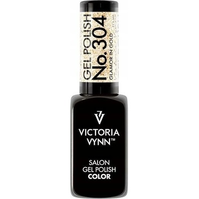 Hybridní lak barevný lak Victoria Vynn 304 glamor in gold 8 ml