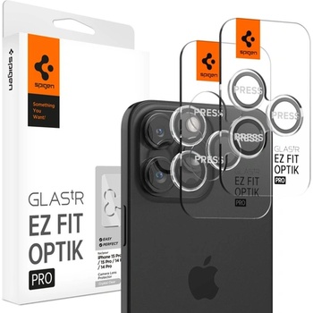 Spigen Протектор за Камерата на iPhone 17 Pro-SPIGEN Optik Pro EZ Fit Lens Glass 2бр (AGL06914)