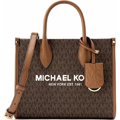 Michael Kors Mirella logo tote small brown hnědá