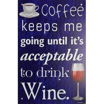 Ceduľa Coffee Wine