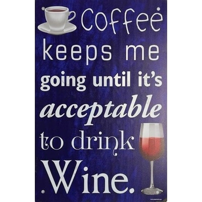 Ceduľa Coffee Wine