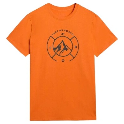 4F Tshirt M3138 oranžové
