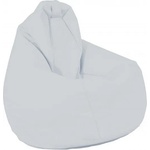 Pufrelax Пуф круша, 220л. , Nirvana Hobbit, Panama White, Водоустойчив, Перящ се калъф, Пълнеж от Полистиролни перли