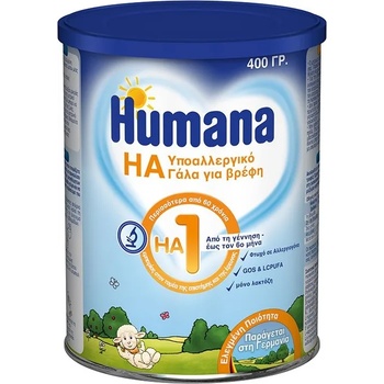 Humana Хипоалергенна постоянна храна за кърмачета с увеличен риск от алергии 0-6 m , Humana HA 1