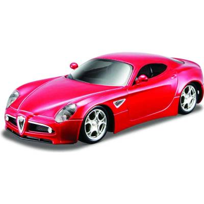 Model autíčka Bburago Alfa 8C Competizione 2007 červená farba 1:32