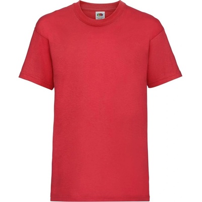 Fruit of the Loom dětské tričko kids Valueweight T Red