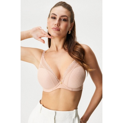 Chantelle podprsenka Norah T-Shirt polovystužená Plunge telová