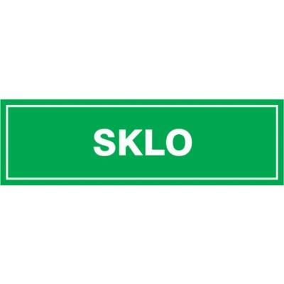 Značka SKLO, samolepicí fólie, 290 × 85 mm BZ FW793