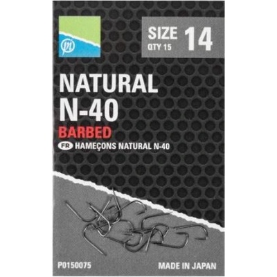Preston Natural N-40 Hooks veľ.14 15ks