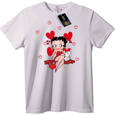 NOONEBRAND Тениска Betty Boop Сърца - 2XL, Black