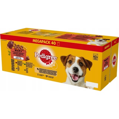 Pedigree Adult směs příchutí 40 x 100 g