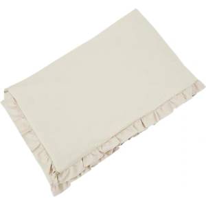 EKO ЕКО Обиколник за легло памучен с воланче Light Beige 180см (OCH-10_LIGHT_BEIGE)