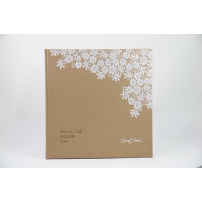 Svatební kniha hostů s květinami se jmény – Zboží Dáma