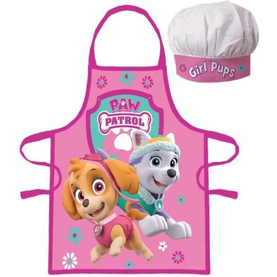Aptex Dětská zástěra s čepicí PAW PATROL 45X50 CM 2X33CM