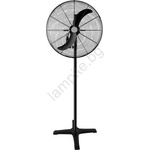 EUROLAMP Индустриален вентилатор на стойка 180W/230V pr. 66 cm черен (EU0738)