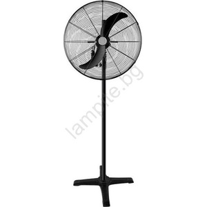 EUROLAMP Индустриален вентилатор на стойка 180W/230V pr. 66 cm черен (EU0738)