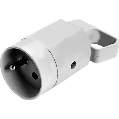 315-01 zásuvka s uzemňovacím okom 2P + Z 16A 250V IP20 BIELA VIPLAST 315-01