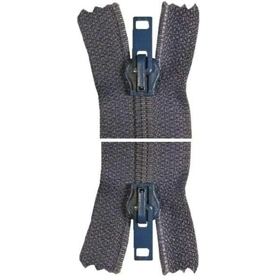 Spirálový zip, nedělitelný - 70cm - modrý - WICO - BALENÍ 10 ks