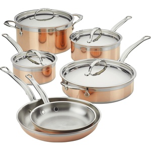 Hestan Culinary Комплект кухненски съдове COPPERBOND, комплект от 6 бр. , меден, Hestan (HEST31592)