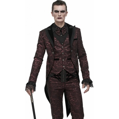 Devil Fashion kabát Dream Snatcher Gothic Patterned Swallowtail