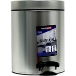 Eurogold SIRIUS 5l 19x24cm сребърен кош за педали 801205 SILVER (801205 SILVER)