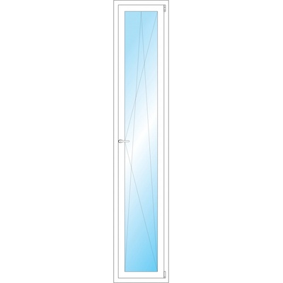 OKNA HNED Plastové okno 48x246 cm bílé otevíravé a sklopné pravé