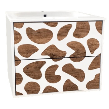 Image 1 of Inter Ceramic Конзолен PVC шкаф ICP 6061, Inter Ceramic, с умивалник, 60x43.5x55см (6061)