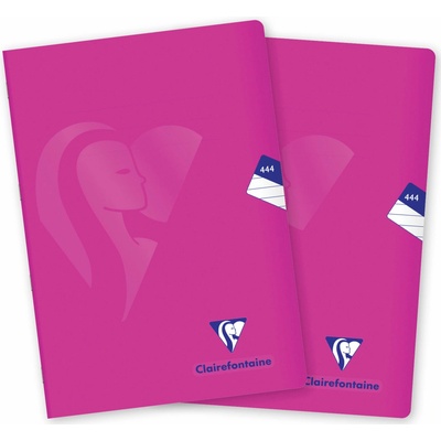 CLAIREFONTAINE Mimesys PP A4 444 linajkový ružový súprava 2 ks