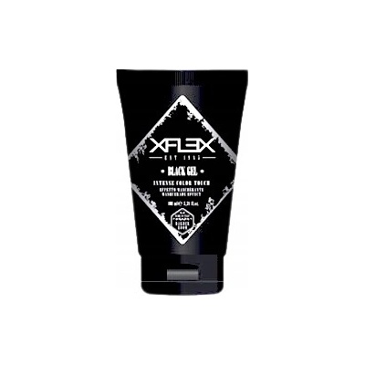 Černý gel na vlasy kryjící šediny, omlazující BlackGel 100ml Xflex