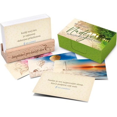 Naděje/To nejlepší je před námi - karty s dřevěným stojánkem - Sri Chinmoy – Zboží Živě