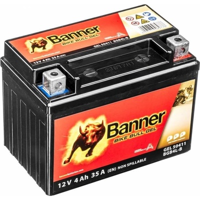 Baterie gelová 12V, YB4L-B, 4Ah, 35A, BANNER Bike Bull GEL 120x70x91 | Zboží Auto