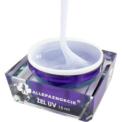 Allepaznokcie Jelly pearl white glitter 15 ml