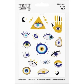 TATTonMe Водоустойчиви временни татуировки Hypno Eyes mix