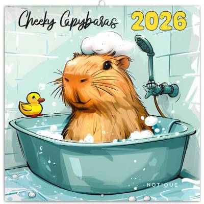 Poznámkový Rozverné kapybary nástěnný 2026