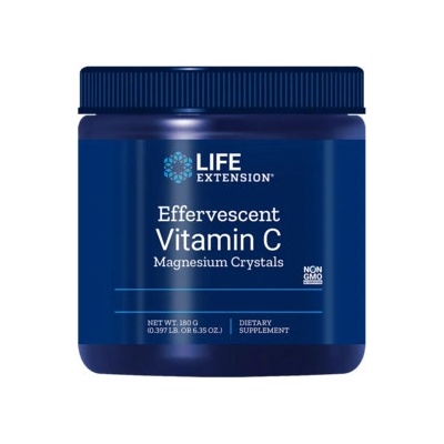 Life Extension Effervescent Vitamin C Magnesium Crystals 180 g