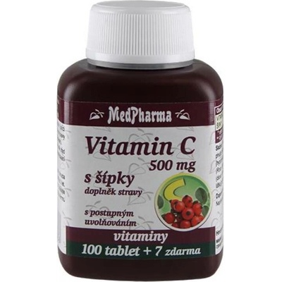 MedPharma Vitamín C 500 mg se šípky prodloužený účinek 107 tabliet