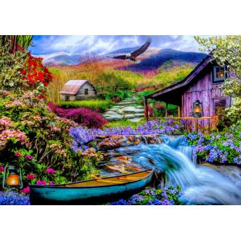 Bluebird Puzzle - Puzzle Heaven on Earth in the Mountains - 1 500 piese