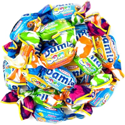 NUTSMAN Ovocné kyselé karamelky Damla Sour Fruit Bursts 125 g